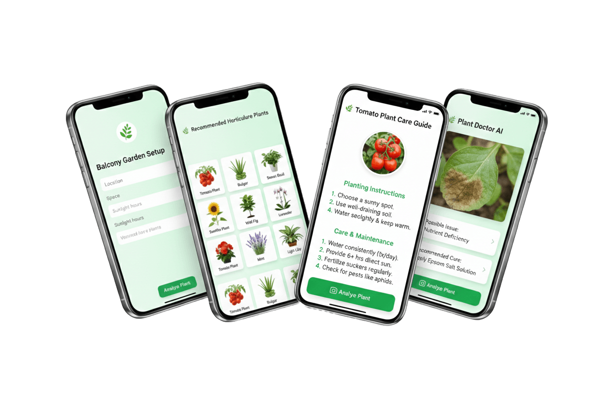 EnsoGrow interface previews